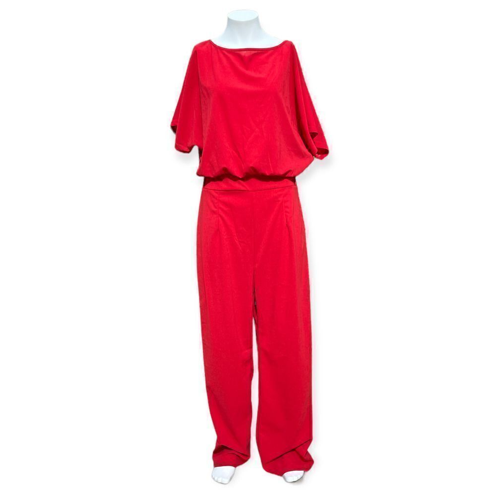 Fashion Pepper Red Peak a Boo Jumpsuit Size L